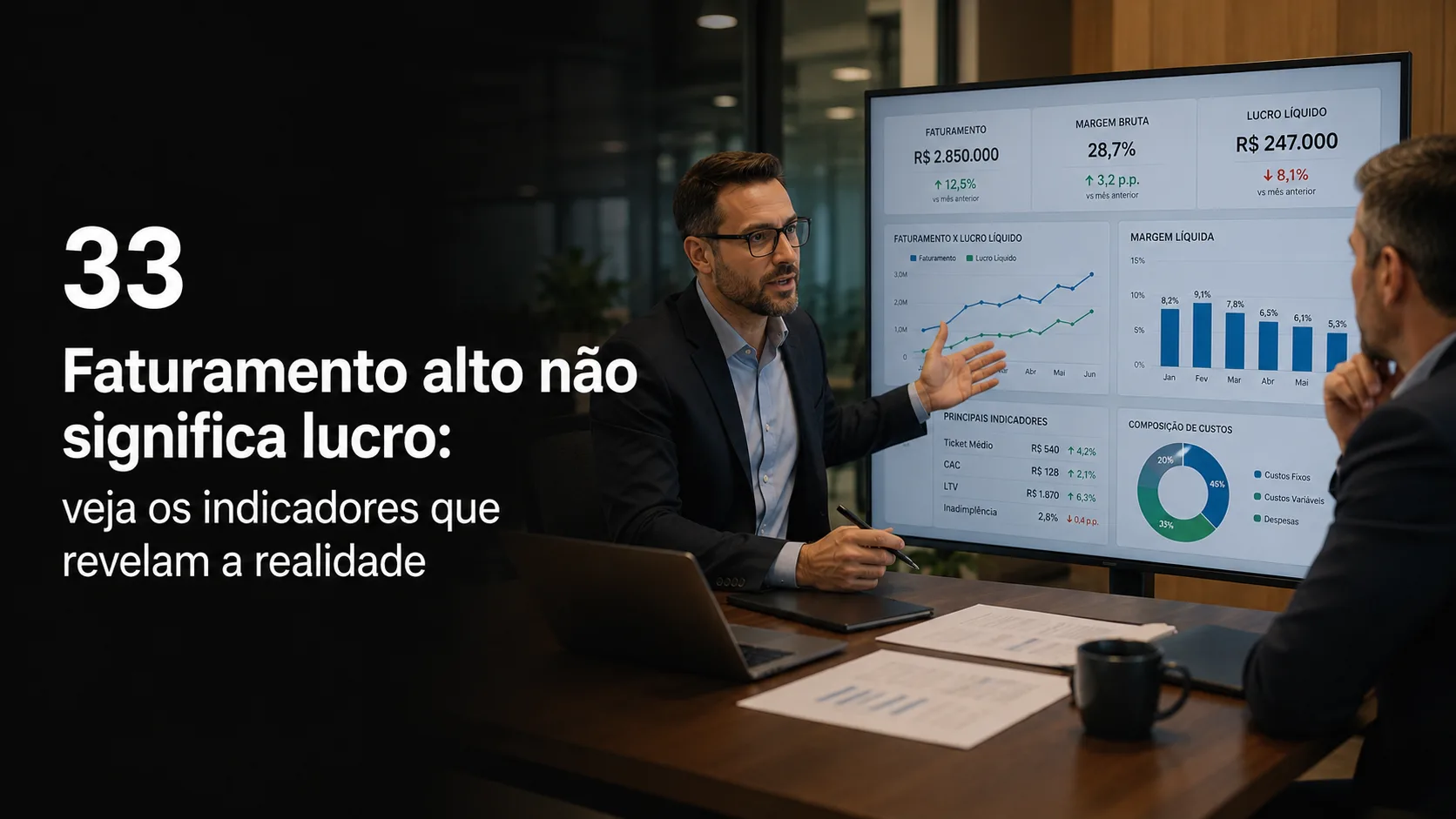 Faturamento alto não significa lucro: veja os indicadores que revelam a realidade